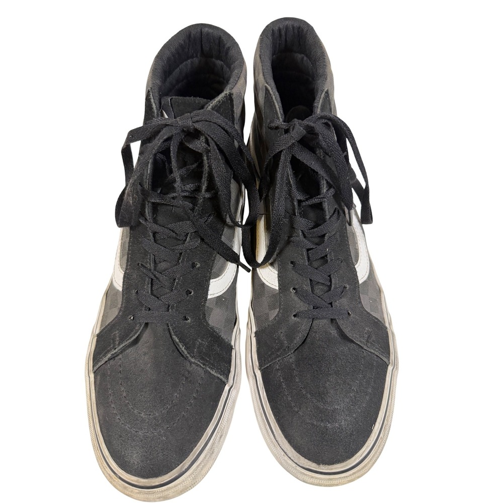 Vans Sk8-Hi Vansguard Checkerboard Black Charcoal Mens 11.5 High Top Sneakers